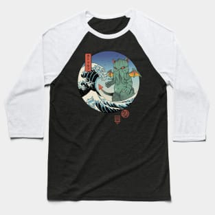 Great Cathulhu Wave Baseball T-Shirt